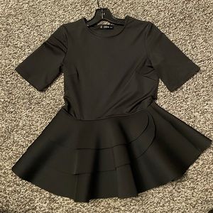Black Peplum top